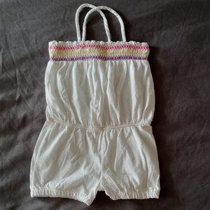 Gap white romper 4 years